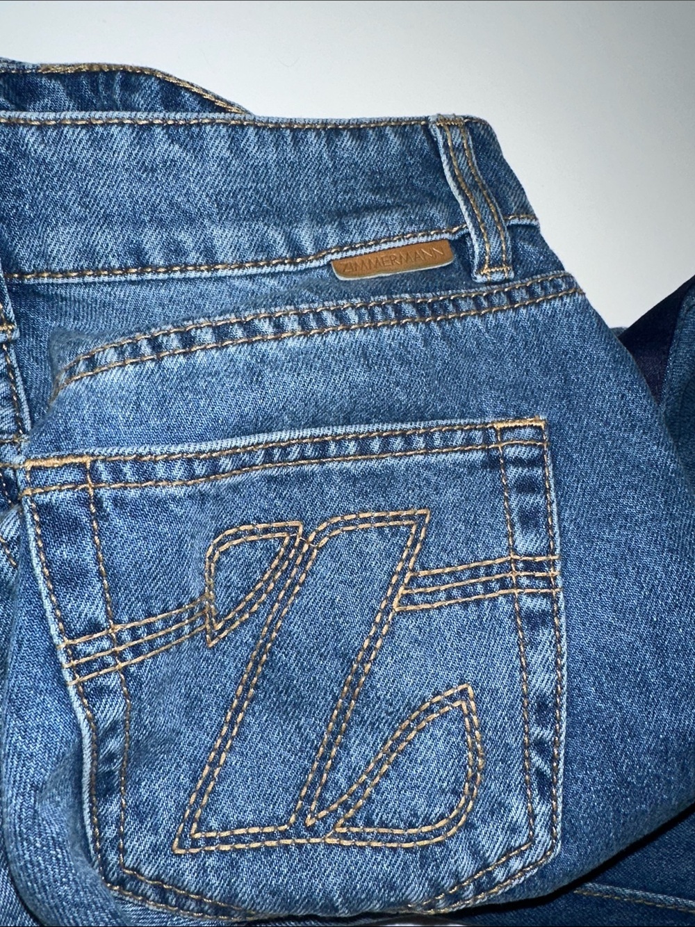 Zimmermann “Rhythmic” super flare 70s style jeans w contrast side piping 28 - Picture 6 of 12